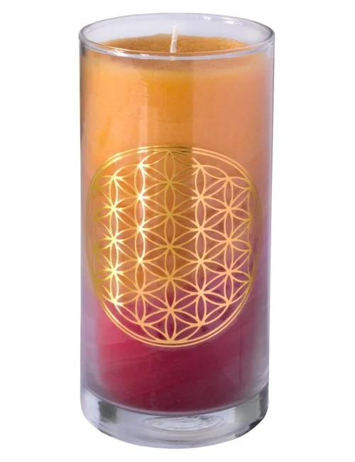 Kerze "Sunset BDL" im Glas Stearin 14cm