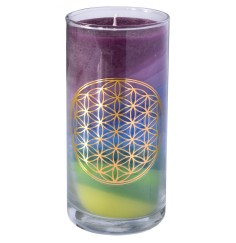 Kerze "Earth BDL" im Glas Stearin 14cm