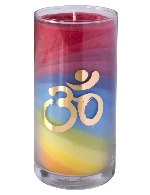 Kerze "Summer Om" im Glas Stearin 14cm