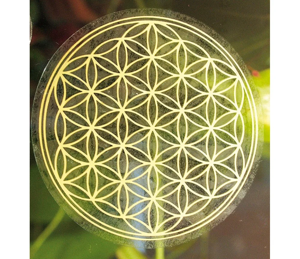 Aufkleber - Blume des Lebens- Kunststoff 5cm VE2