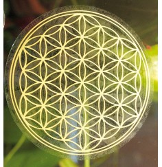 Aufkleber - Blume des Lebens- Kunststoff 9cm