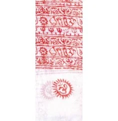 Gebets-Schal Baumwolle weiß 90x180cm