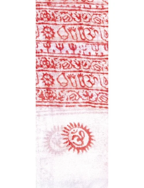 Gebets-Schal Baumwolle weiß 90x180cm