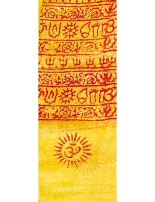 Gebets-Schal Baumwolle gelb 90x180cm