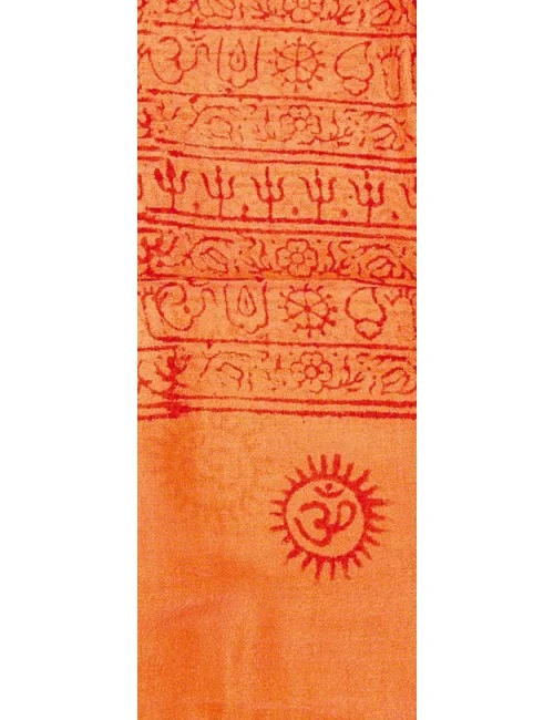Gebets-Schal Baumwolle orange 90x180cm