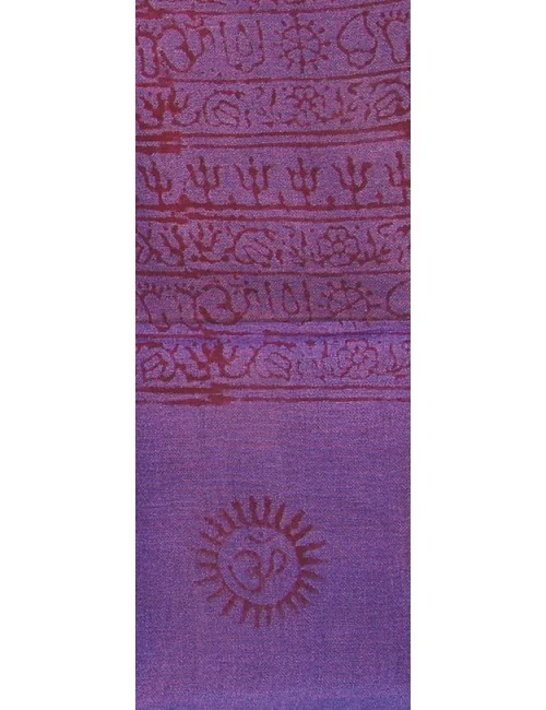 Gebets-Schal Baumwolle lila 90x180cm