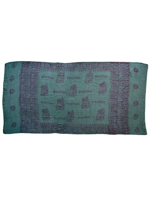 Gebets-Schal Baumwolle grün 90x180cm
