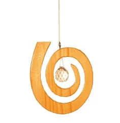 Kristallobjekt "Spirale" natur 15cm