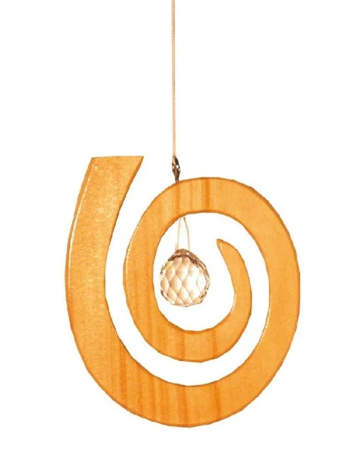 Kristallobjekt "Spirale" natur 15cm