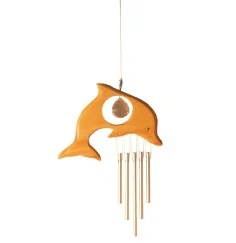 Kristallobjekt "Delphin" mit Klangspiel 20cm