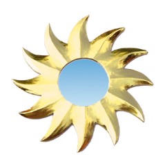 Spiegel "Sonnenstern" gold 20cm