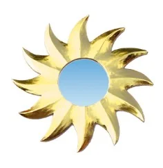 Spiegel "Sonnenstern" gold 20cm