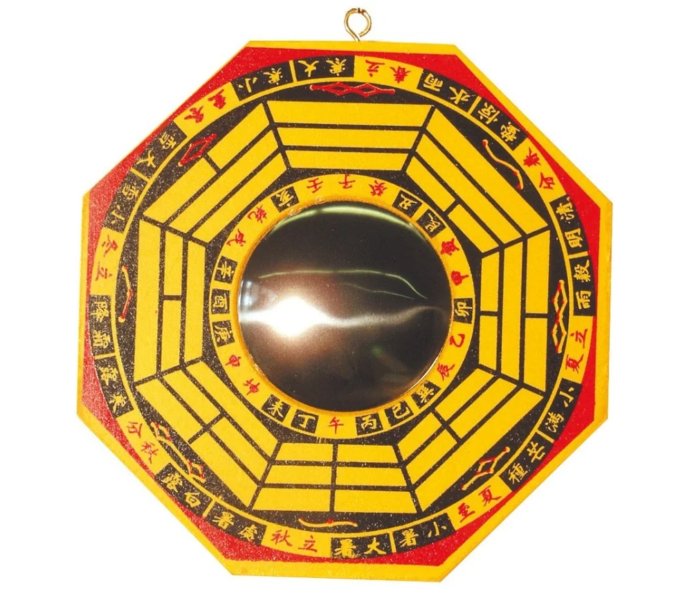 Chines. Bagua-Spiegel konkav 15cm