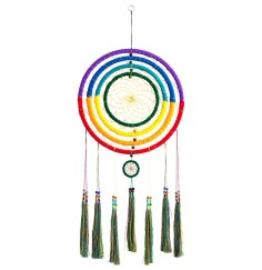 Traumfänger Regenbogen 33cm (76cm lang)