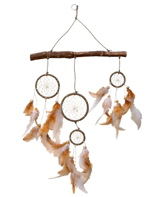 Traumfänger Mobile naturfarben 30x60cm