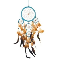 Traumfänger Mobile mit 5TF Leder 45cm