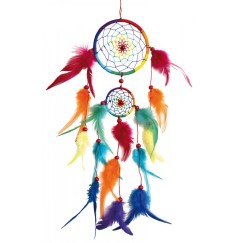 Traumfänger Mobile mit langen Federn 12x60cm