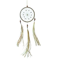 Traumfänger "Natural Protection" Seegras mit Perlen 16x60cm