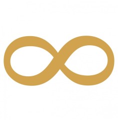 Aufkleber Set 4x3cm/1x7,5cm gold-transparent "8"