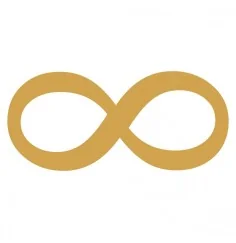 Aufkleber Set 4x3cm/1x7,5cm gold-transparent "8"