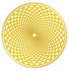 Aufkleber Set 4x3cm/1x7,5cm gold-transparent Sahasrara