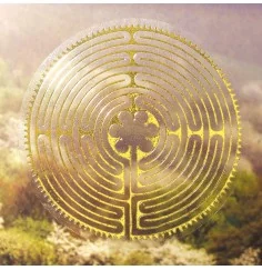 Aufkleber Set 4x3cm/1x7,5cm gold-transparent "Chartres"