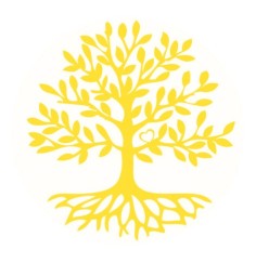 Aufkleber "Baum des Lebens" 1x7,5cm und 4x3cm - incl. Postkarte