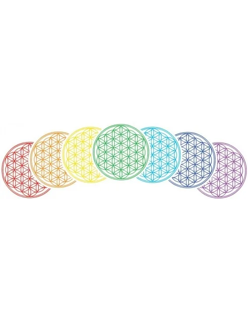 Outdoor-Aufkleber "Blume des Lebens" Set 7x 9