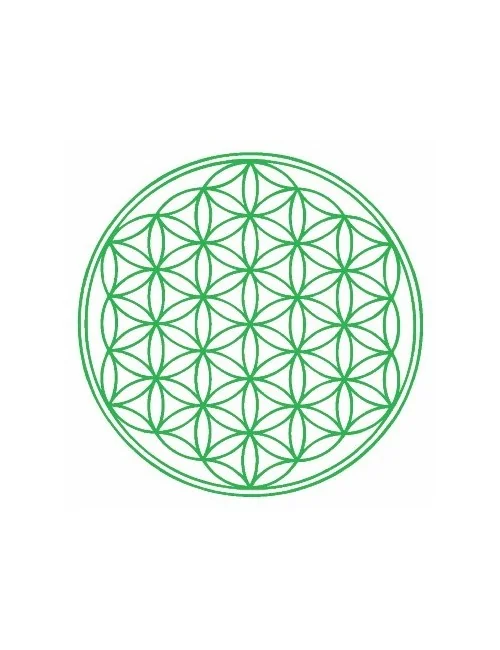 Outdoor-Aufkleber "Blume des Lebens" grün 9