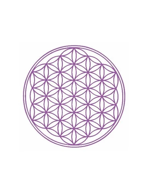 Outdoor-Aufkleber "Blume des Lebens" violett 9