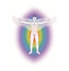 Aufkleber "Kundalini Chakra Aktivierung", transparent 7x10,5cm