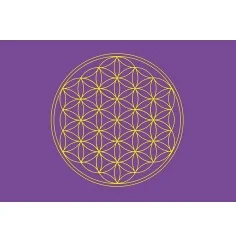 Postkarte Blume des Lebens violett 10x15cm