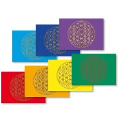 Postkarte Blume des Lebens 7er Set 10x15cm