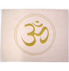 Tischset "OM" natur, rechteckig, Baumwolle, 41x32cm