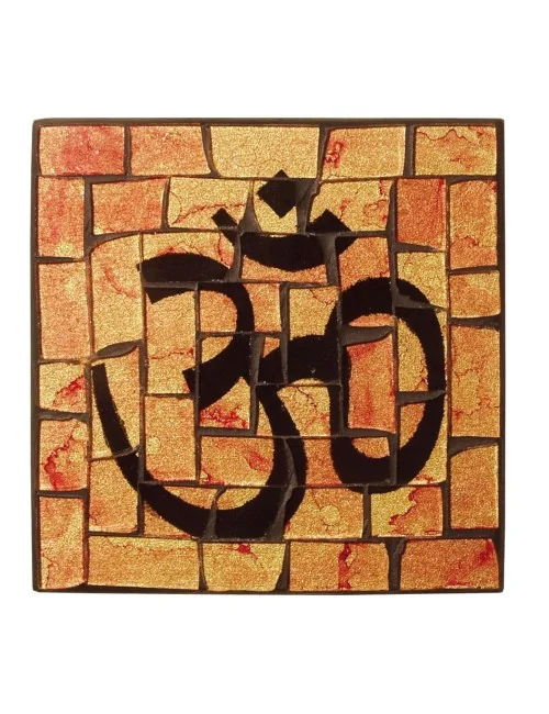 Untersetzer "Om" Glasmosaik 9x9cm