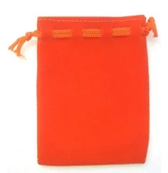 Samt Säckchen orange 6x9cm