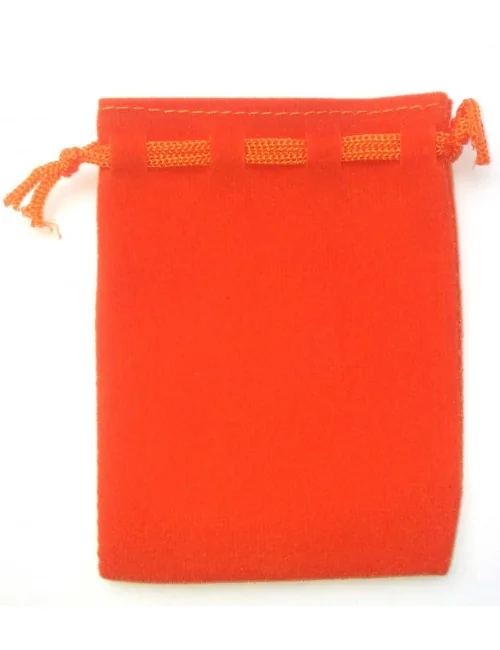 Samt Säckchen orange 6x9cm