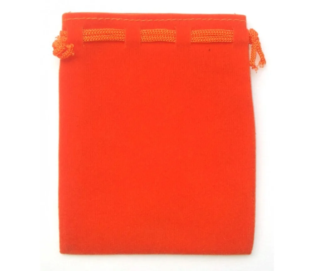 Samt Säckchen orange 9x12cm