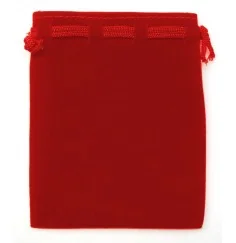 Samt Säckchen rot 9x12cm