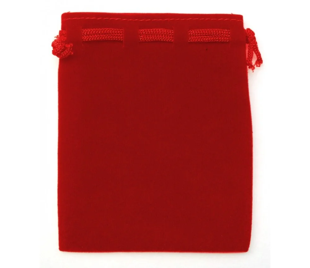 Samt Säckchen rot 9x12cm