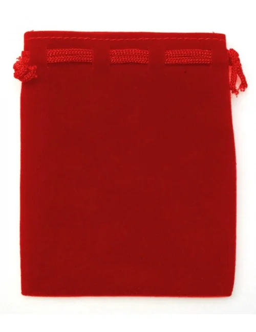 Samt Säckchen rot 9x12cm