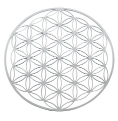 Blume des Lebens aus Edelstahl 12cm