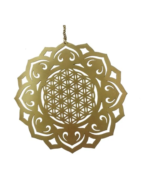 Raumschmuck "Lotus Blume des Lebens" Metall 15cm B-Ware