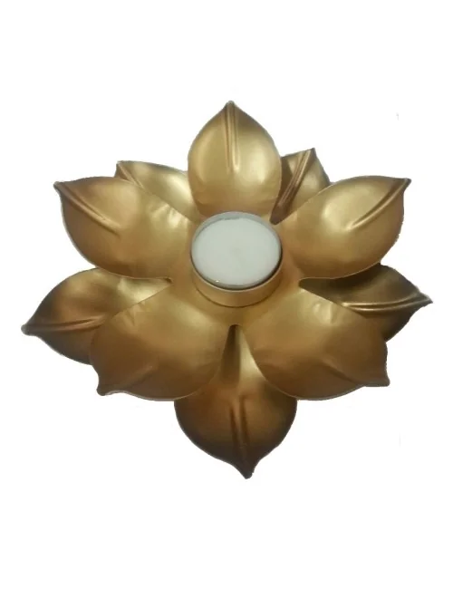 Teelichthalter "Lotus" Metall 18cm