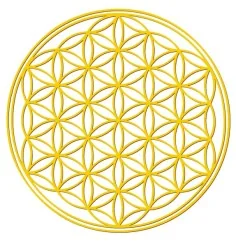 Aufkleber "Blume des Lebens" Kunststoff 2cm VE10