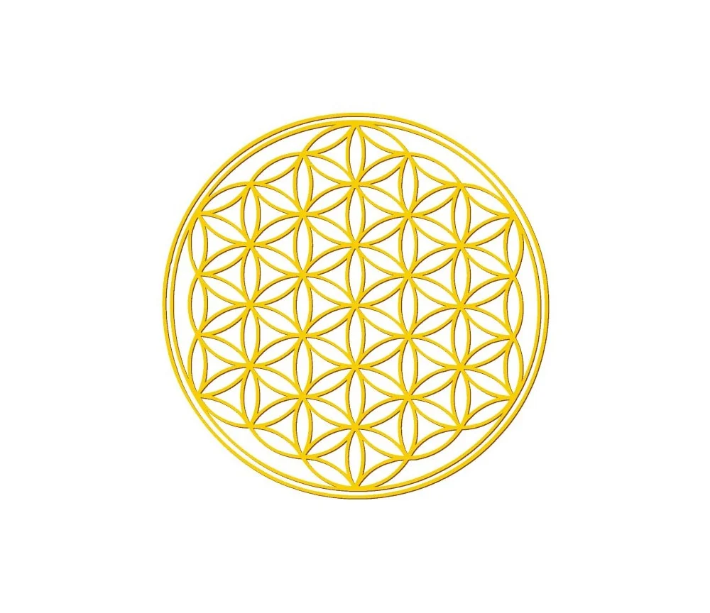 Aufkleber "Blume des Lebens" Kunststoff 2cm VE10