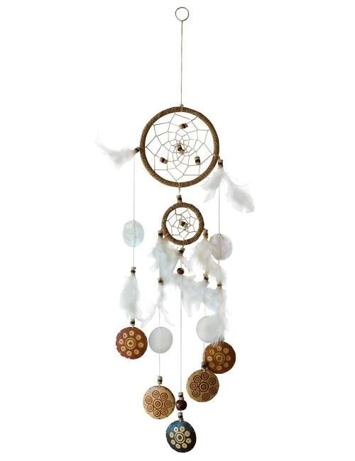 Traumfänger "Coco" Sisal natur mit 1TF 12cm und 1TF 6cm