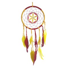 Dream-/Suncatcher "Saat des Lebens" Flocksamt rot/gelb 22x60cm