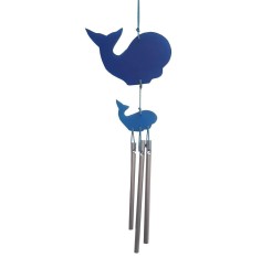 Wal-Klangspiel blau klein Kunstharz 15cm