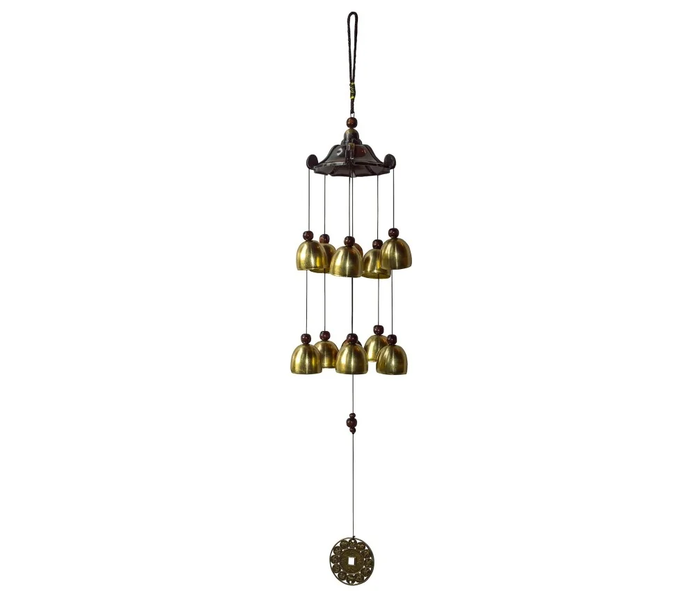 Klangspiel "Chinesischer Zodiac mit Pagode" Metal, Kunststoff 10x55cm